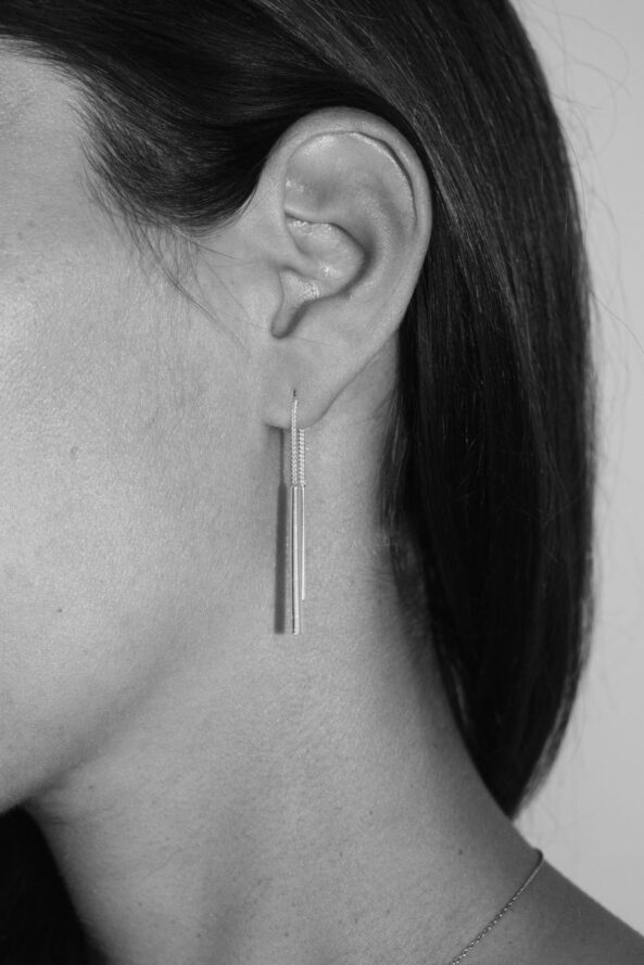 Earrings Tube Chain