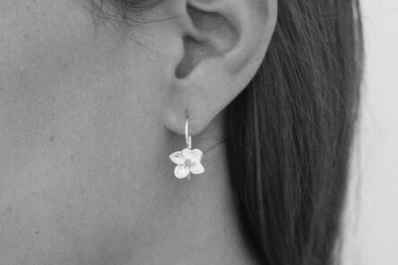 Earrings Yellow Flower
