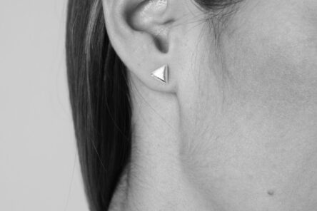 Earstuds bruhed little Triangle