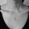 Necklace small brushed Medaillon
