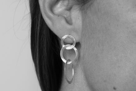 Earrings Bruched Circles