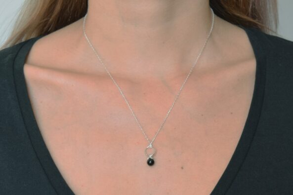 Necklace Flowerstone Onyx