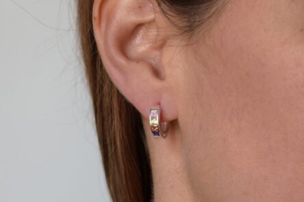 Earrings Creoles Stones