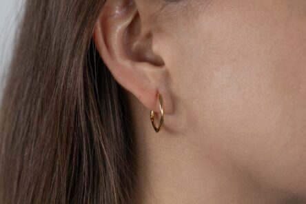 Alternative view of Earrings Hoops Irregular