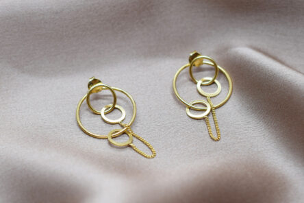 Earrings Circle Twist