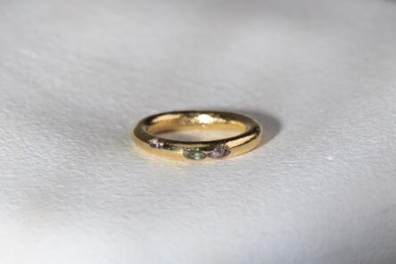 Ring With Multi Sapphire