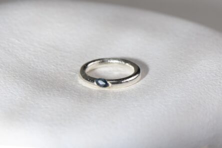 Ring Blue Sapphire Size 50