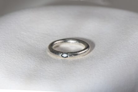 Ring With Blue Sapphire Size 56