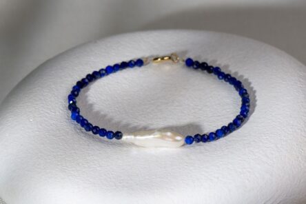 Bracelet Lapis Lazuli & Pearl