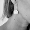 Earrings Sage Leaf Print