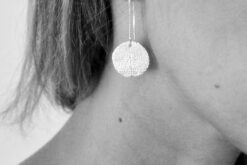 Earrings Sage Leaf Print
