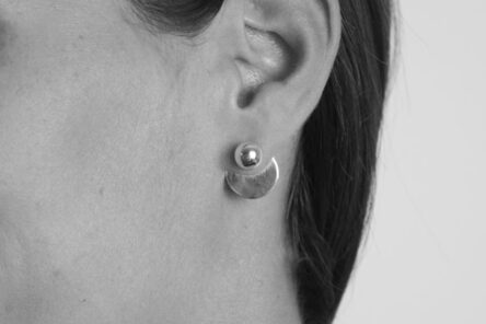 Earstuds Ball with dull Disc