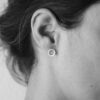 Earstuds brushed Circle