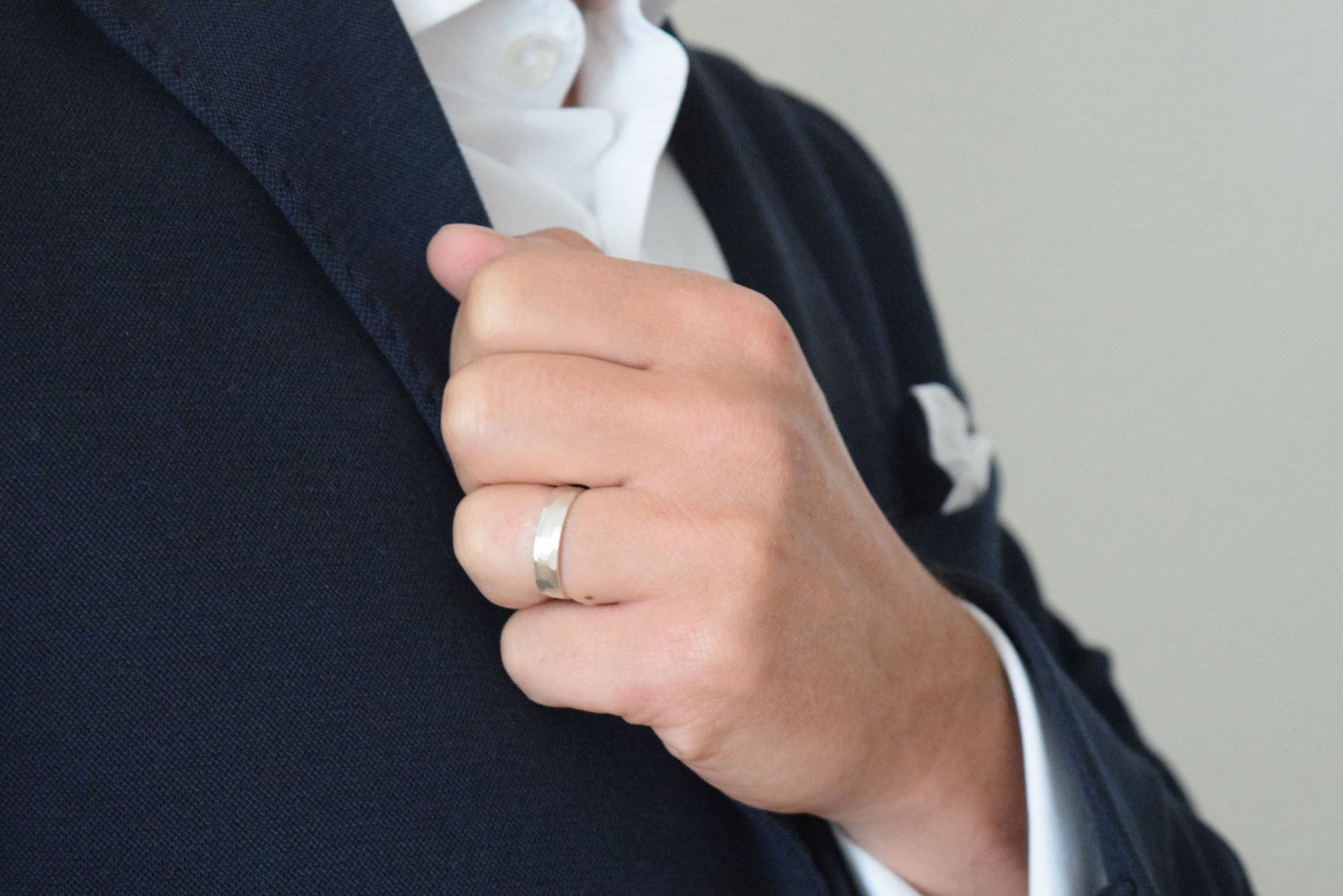 Men Ring Hammered