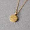 Necklace small brushed Medaillon