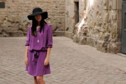 Dress Magenta and Petrol
