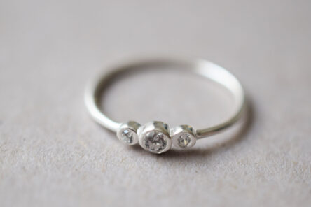Ring 3 tiny Zirconia