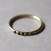 Ring with 4 black zirconia Stones