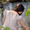 Seidenkleid Flieder