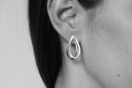 EarringsDoubleDropBrushed