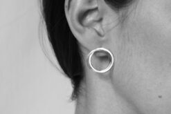 EarringsDoubleRingBrushed