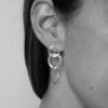 Earrings Bruched Circles