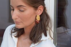 Alternative view of Earrings Jasper Cabochon