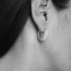 Earrings Brushed Disc