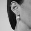 Earrings Brushed Dotty Circle