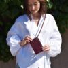 Leather Phone Case Bordeuax