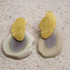 Earrings Jasper Beige Gold – Bild 2