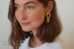 Alternative view of Earrings Crazy Lace Agate Cabochon
