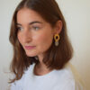 Earrings Crazy Lace Agate Cabochon – Bild 3