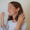Earrings Crazy Lace Agate Cabochon – Bild 4