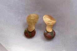 Earrings Unakite Jasper