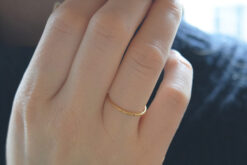 Alternative view of Ring Fine Hammered