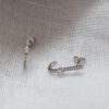 Earstuds Around Zirconia Stone – Bild 3
