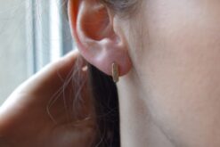 Alternative view of Earstuds Ovale Zirconia