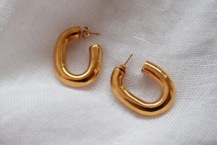 Hoops Earrings Bold & Oval