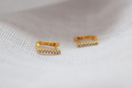 Square Hoops Zirconia