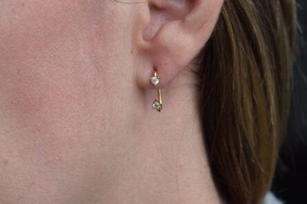 Alternative view of Earjacket With Zirconia