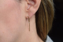 Alternative view of Earrings Zirconia Sticks