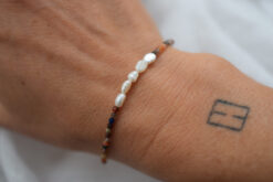 Alternative view of Bracelet Pearl & Stone Multicolour