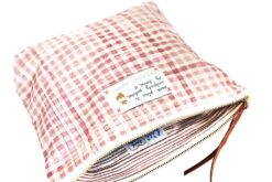 Alternative view of Lili Pepper: Organic Cotton Pouch "My Rose Check" Big Size