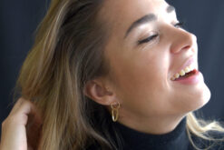 Alternative view of Earrings Ring with Chain