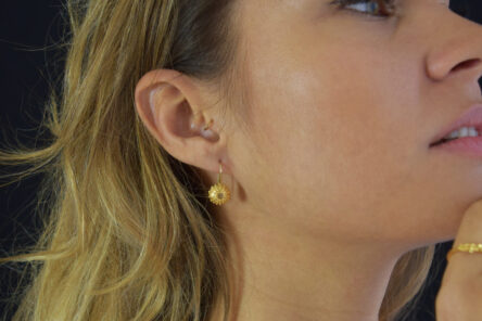 Alternative view of Earrings Small Sea Urchin