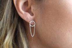 Alternative view of Earrings Twist with Chain