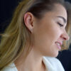 Earstuds Black or White Zirconia – Bild 2