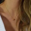 Necklace Three Hammered Ring – Bild 2
