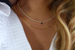 Alternative view of Necklace Fine Square Link